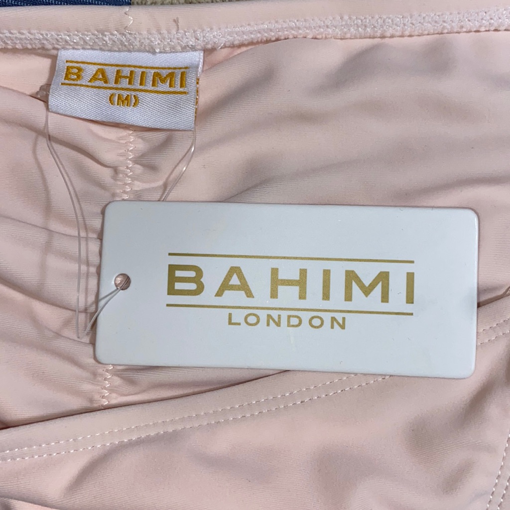 Nwt Bahimi Blossom Berry Light Pink Bikini Bottoms Size Medium — image 3 of 5